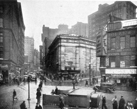 Suffolk County Savings
                Bank in Scollay Square, 1933